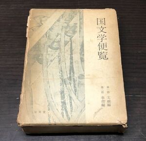 送料込! 国文学便覧 文献 事項編 志田延義 至文堂 昭和35年 初版 (Y28)