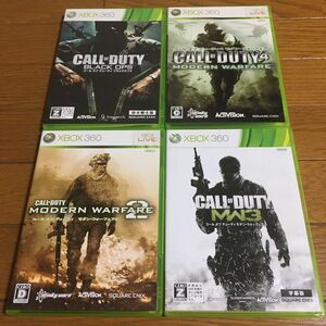 XBOX360 コール オブ デューティ モダンウォーフェア 三部作 & Call of Duty ブラックオプス　4本 セット