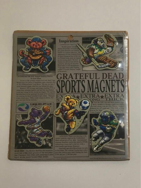 Grateful Dead グレイトフル・デッド デッドベア マグネット Sports Dead Bear Magnets