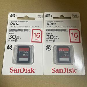 SANDISK SDHC UHS-I CLASS10 16GB 2枚セット〔SDSDUG-016G-J35〕