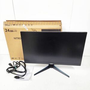 Acer ゲーミングモニター Nitro VG240YUbmiipx 23.8インチ IPS 非光沢 WQHD 1ms 75Hz スピーカー内蔵 20年製【NK5712】