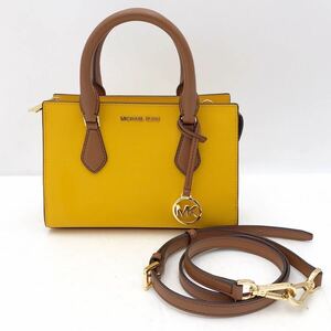 MICHAEL KORS マイケルコース 2WAY レザー ハンドバッグ ショルダーバッグ ミニバッグ SHEILA SM CZ サッチェル【NK5737】