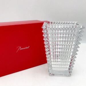 Baccarat baccarat vase flower base EYE VASE square S crystal glass ornament interior collection box have [NK5802]