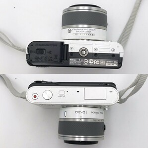  NIKON 1 J1 ダブル ズームキット ニコン Nikon ミラーレス 一眼 カメラ Double Zoom Kit ホワイト 白 箱有 動作確認済【NF5855】の画像4