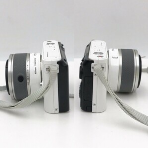  NIKON 1 J1 ダブル ズームキット ニコン Nikon ミラーレス 一眼 カメラ Double Zoom Kit ホワイト 白 箱有 動作確認済【NF5855】の画像3