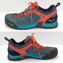 SALEWA サレワ ゴアテック トレッキングシューズ シューズ スニーカー 靴 ブーツ ハイキング オレンジ ブルー ブラック 24cm【NK5896】_画像4