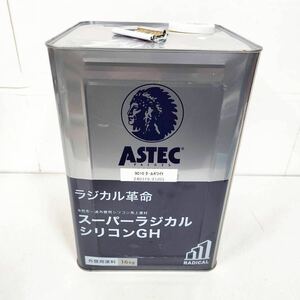 未開封保管品 ASTEC ラジカル革命 スーパーラジカルシリコンGH 外壁用塗料16kg クールホワイト 水性【NK5913】