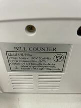 BILL COUNTER WORLD ビルカウンター NX-220A 自動紙幣計算機 紙幣計数機 マネーカウンター【NK5757】_画像5