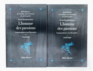 r0402-24.L'homme des passions Commentaires sur Descartes Vol.1~2/哲学/思想/デカルト/洋書/Descartes/評論/批評/Philosophy