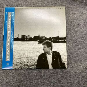 04568 帯付 レコード　BRYAN ADAMS / INTO THE FIRE 見本盤　動作未確認