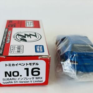即決 トミカ イベントモデル NO.16 スバル インプレッサ WRX タイプRA STiバージョン Vリミテッドの画像7