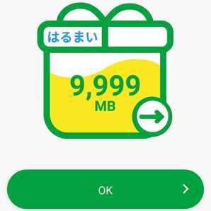 mineo マイネオパケットギフト9999MB 約10GB 匿名、即決！の画像1