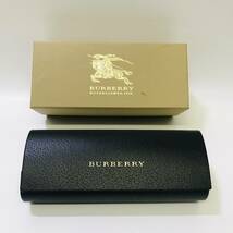 c303 未使用 保管品【バーバリー】Burberry サングラスケース 黒 アイウェア 眼鏡 メガネケース メンズ レディース_画像1