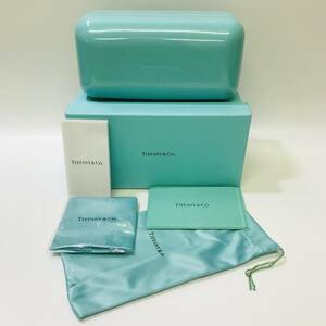 c307 未使用 保管品【TIFFANY&Co.】ティファニー サングラスケース ティファニーカラー アイウェア 眼鏡 メガネケース メンズ レディース　