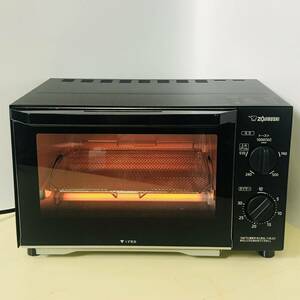 NA6172 [ beautiful goods ] electrification verification settled Zojirushi oven toaster EQ-AH22 type ZOJIRUSHI 23 year made 100V 1000W black cooking consumer electronics kitchen consumer electronics inspection K