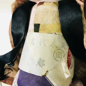 NA6123 美術彫刻人形 美術都木彫人形 特製 古代木彫 日本人形 市松人形 和服人形 4体まとめ 昭和レトロ 検Eの画像9