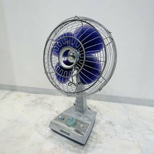 QA1874 operation goods rare Showa Retro that time thing Toshiba electric fan purple feather 4 sheets rotary base feather 30. Vintage ventilator Toshiba consumer electronics product inspection K