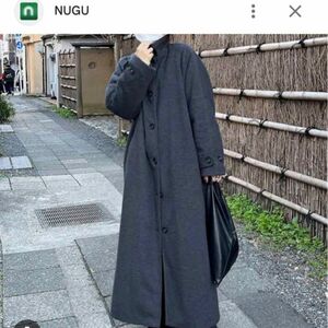 nugu ハイネックロングコート