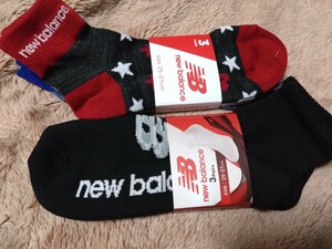 ①new balance　ニューバランス　メンズ　ショートソックス　２５〜２７cm　６足　　　