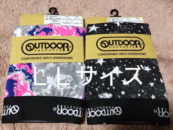 ②アウトドアプロダクツ　OUTDOOR PRODUCTS　メンズ　紳士　ボクサーパンツ　ボクサーブリーフ　ＬＬサイズ　２点