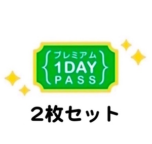 即日対応 mineo マイネオ プレミアム1DAY PASS 2枚セット Premium ワンデーパス