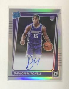 2021-22 Panini Donruss Optic Davion Mitchell RC Autograph Holo Silver