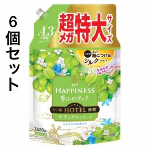 レノアハピネス 夢ふわタッチ シャインマスカット 詰め替え 超メガ特大 1620mL 6個セット 新商品