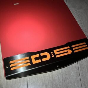 デリカD5 マッドフラップ赤（反射シート付）前期型専用 SUS304#400の画像4