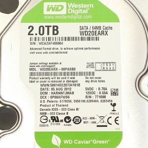 Western Digital Green WD20EARX 2.0TB/64MB/SATA600の画像3