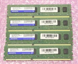 PC3L-12800U(DDR3-1600)-8GB×4枚★合計32GB/ADATA