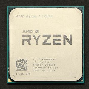 AMD Ryzen 7 2700X 3.7GHz /AM4 /YD270XBGM88AFの画像1