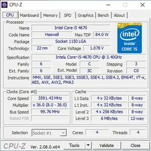 Core i5-4670 3.40GHz/ LGA1150/ SR14Dの画像3