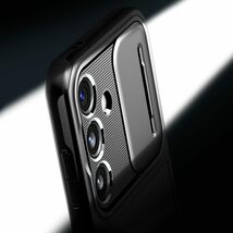 Spigen GalaxyS24 ケース 耐衝撃 カメラレンズ保護 スライド式 SC-51E 軽量 滑り止め ACS07363 ブラック_画像3