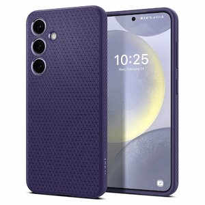 Spigen GalaxyS24 ケース TPU ソフトケース 傷防止 Qi充電 ワイヤレス充電 ACS07451 ディープ・パープル