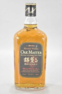 未開栓 古酒 メルシャン オークマスター 樽薫る辛口ウイスキー 軽井沢 660ml 37% Mercian OAK MASTER 国産 ウイスキー Hb-488G