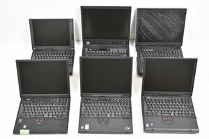 大量 IBM ノートパソコン 6台 まとめ セット ThinkPad 2640 560X ノート 旧型 PC レトロ Windows ウィンドウズ パーツ 部品 本体 Hb-422S