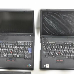 大量 IBM ノートパソコン 6台 まとめ セット ThinkPad 2640 560X ノート 旧型 PC レトロ Windows ウィンドウズ パーツ 部品 本体 Hb-422Sの画像3