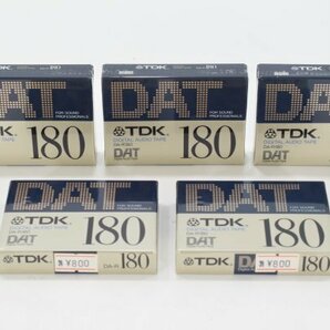 未開封 TDK DA-R180N 180分 DATテープ DIGITAL AUDIO TAPE デジタル オーディオ テープ 5本 セット 記録媒体 Hb-465Mの画像1