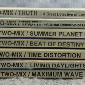 JA821●TWO-MIX「TIME DISTORTION/SUMMER PLANET No.1/BEAT OF DESTINY/TRUTH～」等 シングル(8cm)CD 7点セット 未開封ありの画像3
