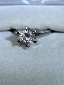 Silver zirconia diamond ring 