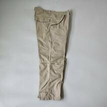 複合的ミリタリーデザイン【オールドEngineered Garments マルチジッパーカーゴパンツ サンドベージュ 表記32 USA製】ビンテージ旧タグ_画像3