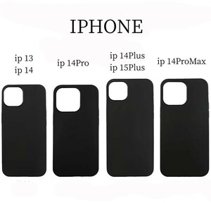 iPhone14 13　ケース　黒　ブラック　ソフト　軽量　薄型　耐衝撃　マット素材