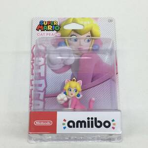 △【T728】未開封品　任天堂　『　amiibo アミーボ　SUPER　MARIO　ネコピーチ　スーパーマリオ』△