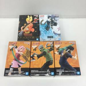 △【T831】未開封品 バンダイ『NARUTO-ナルト-　シリーズ　フィギュア　5体セット　ナルト　白　サクラ　カカシ　シスイ』△