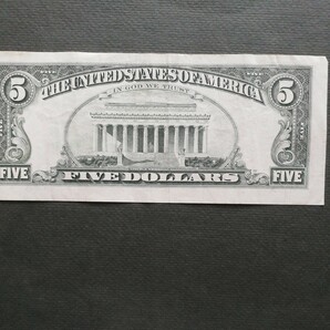 アメリカ5ドル紙幣2種2枚 の画像4