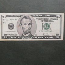 アメリカ5ドル紙幣2種2枚　_画像5