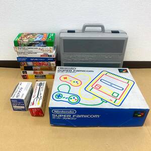 #739 スーパーファミコン本体2台 スーパーファミコンソフト8本おまとめ 使用可否不明