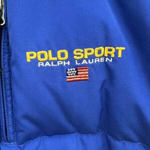 #4732 Ralph Lauren POLO SPORT ラルフローレン ポロスポーツ ダウン＆フェザージャケット 青/ブルー Mサイズ 約Lサイズ相当の画像2