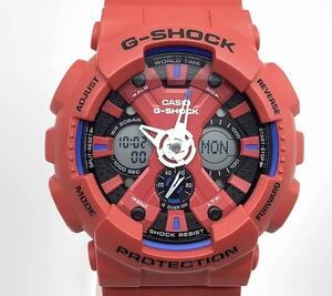 76 稼働品 CASIO カシオ G-SHOCK Gショック GA-120TR レッド 赤 メンズ腕時計 