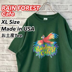 超激レア★RAIN FOREST Cafe レインフォレストカフェ Tシャツ USA製 オウム パロット 企業モノ USA 古着